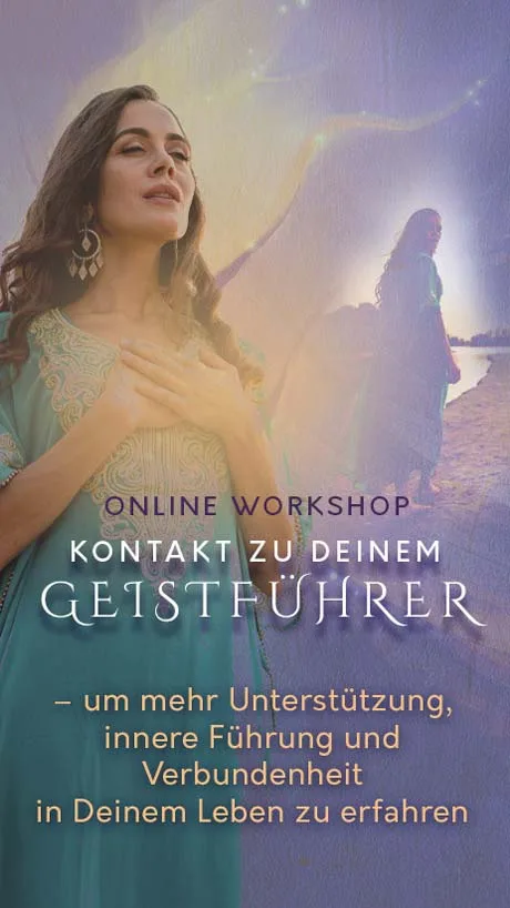 Hochkantbanner des Online-Programms "Kontakt zu Deinem Geistfuehrer"