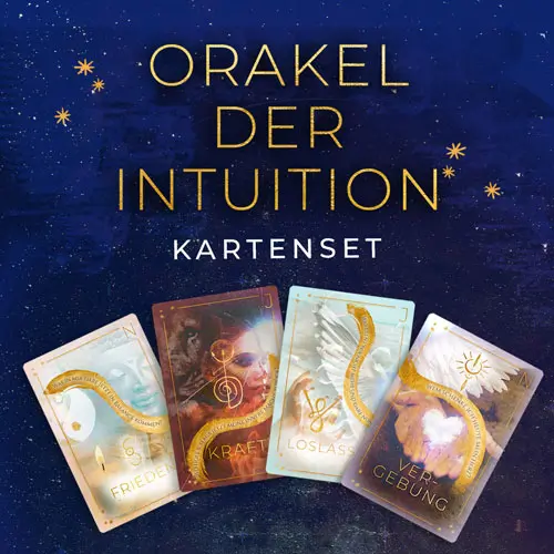 Banner des Freebies "Orakel der Intuition Kartenset"