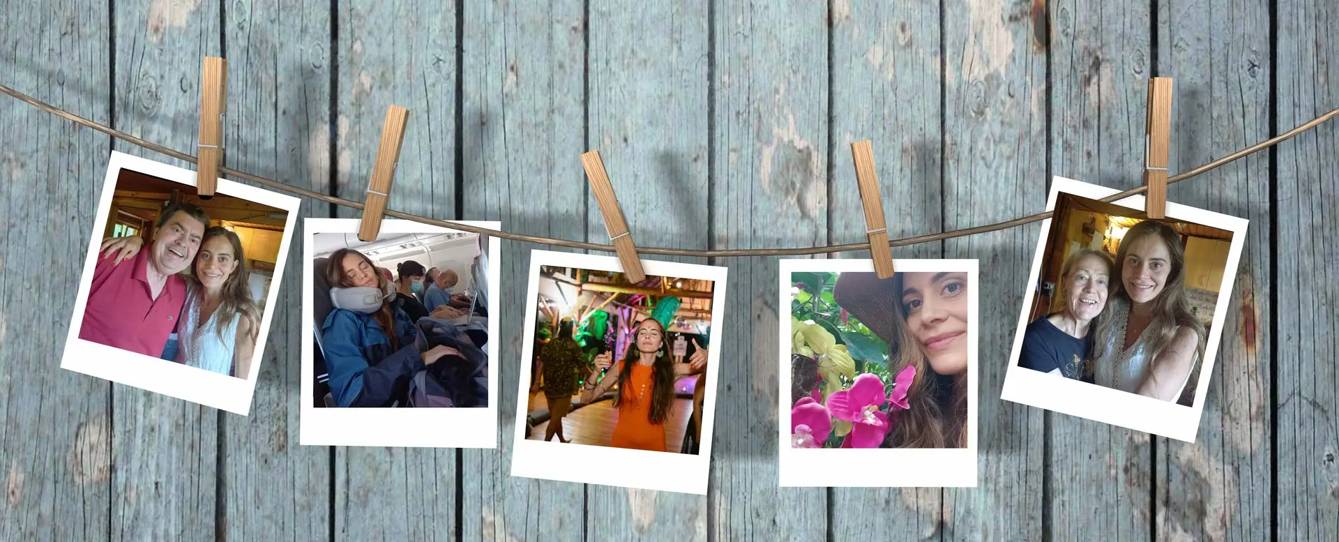 Fuenf Bilder des Lebens der Intuitionsexpertin "Jacqueline Le Saunier"