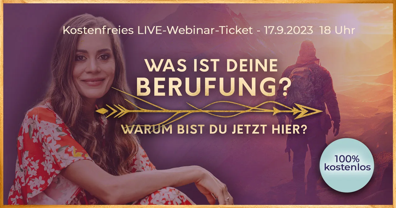 Jacqueline Le Saunier stellt ihr neues kostenfreies LIVE-Webinar "Was ist Deine Berufung?" vor