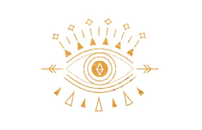 Auge der Intuition, welches die Zusammenarbeit mit Jacqueline Le Saunier symbolisiert