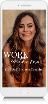 Smartphone-Mockup des Online Coaching Programms "Work with me"